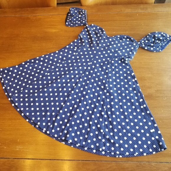 NWOT Kimchi Polka Dot Dress - Picture 5 of 6